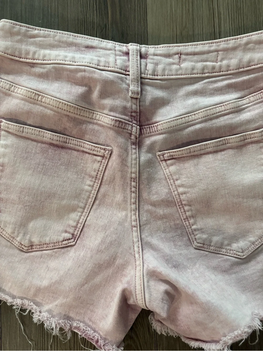 Universal Thread Pink High Rise Midi Denim Shorts